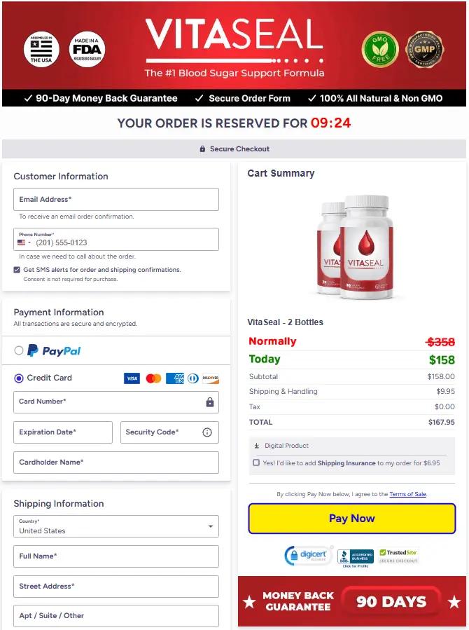VitaSeal Purchase